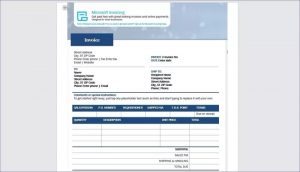 Payment Invoice