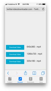 Download Twitter Videos on iPhone