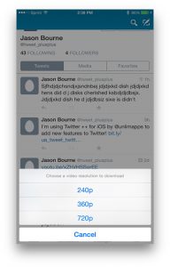 Download Twitter Videos on iPhone