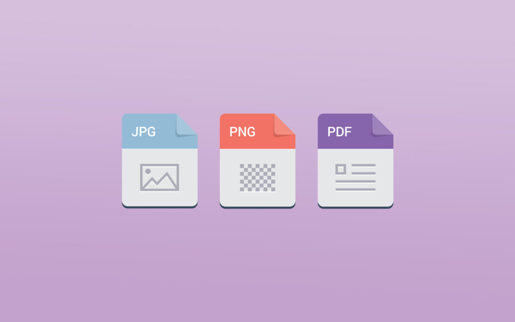 PNG vs. JPG vs. PDF