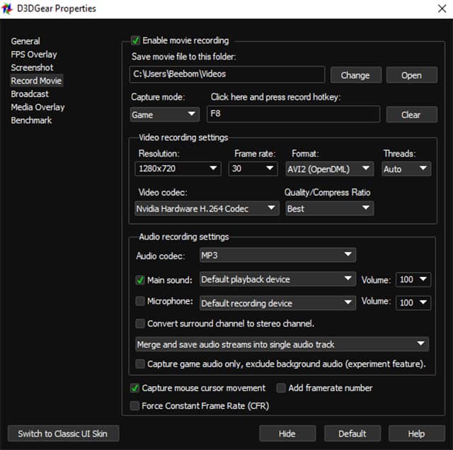 Game Recording Software