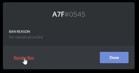 Unban Someone from Discord