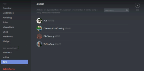 Unban Someone from Discord