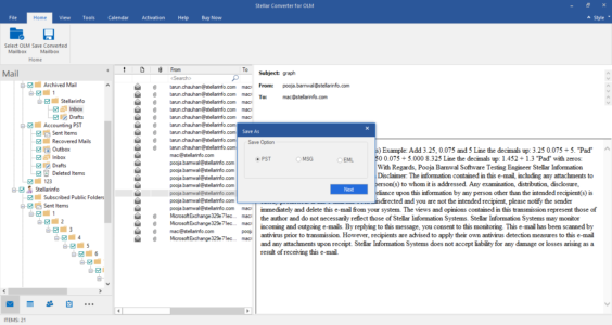 Best OLM to PST converter tool - Stellar Converter for OLM review