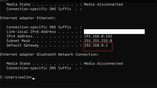 IP Address 192.168.0.1