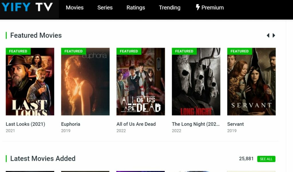 Yify TV Alternatives