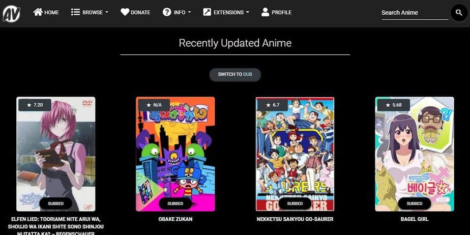 AnimeVibe Alternatives