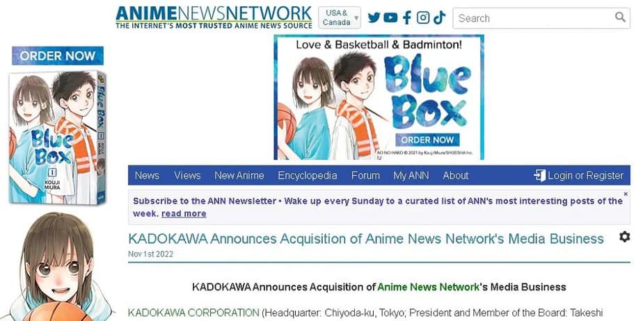 Anime News Network Alternatives