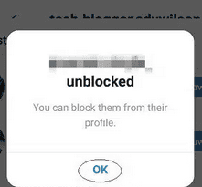 How To Unblock Someone On Instagram